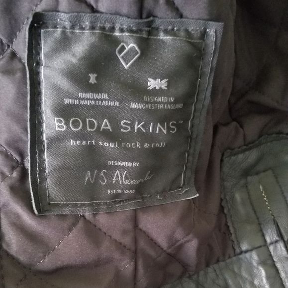Boda Skins Kay Black Leather Jacket - Picture 3 of 4